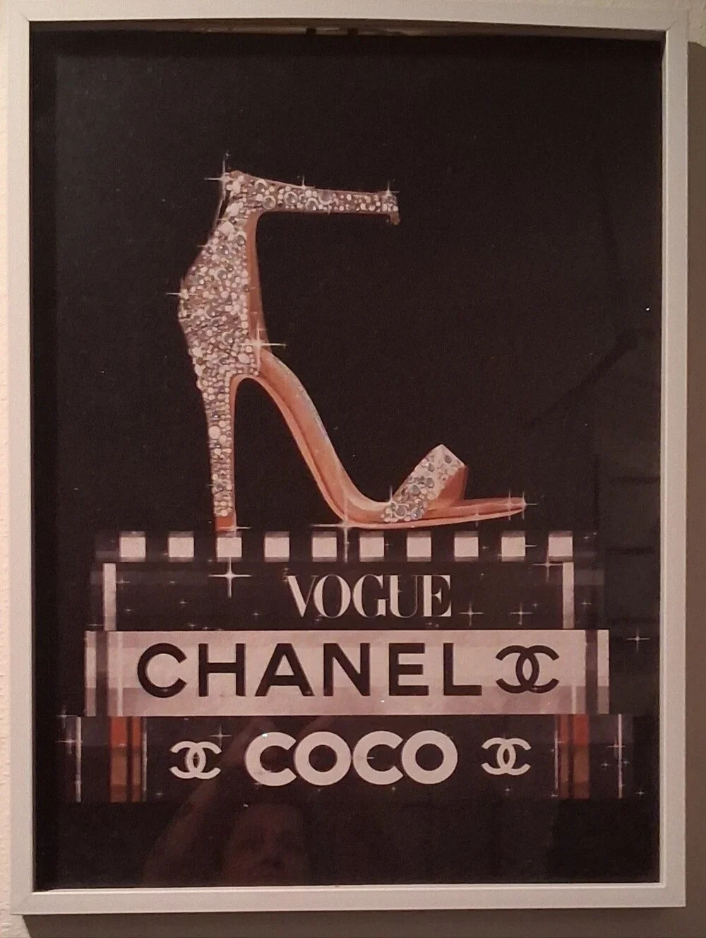 New Shadow Box Of Designer Shoes On-top Of Boots Stunning...